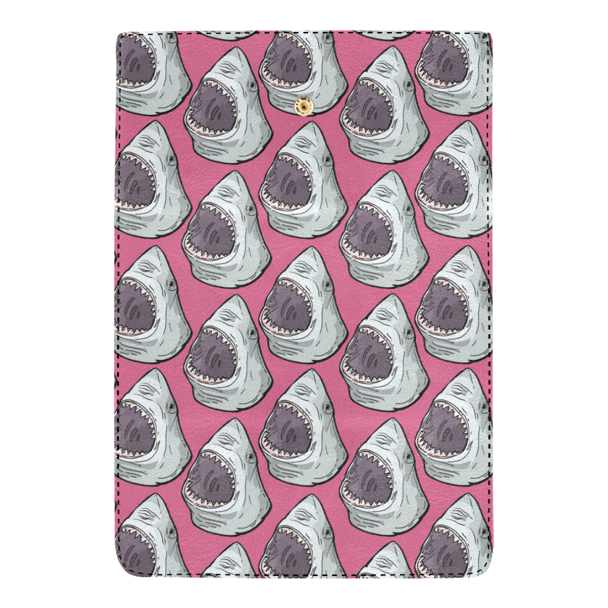 Great White Shark Pattern Print Design 01 Women's Trifold Wallet