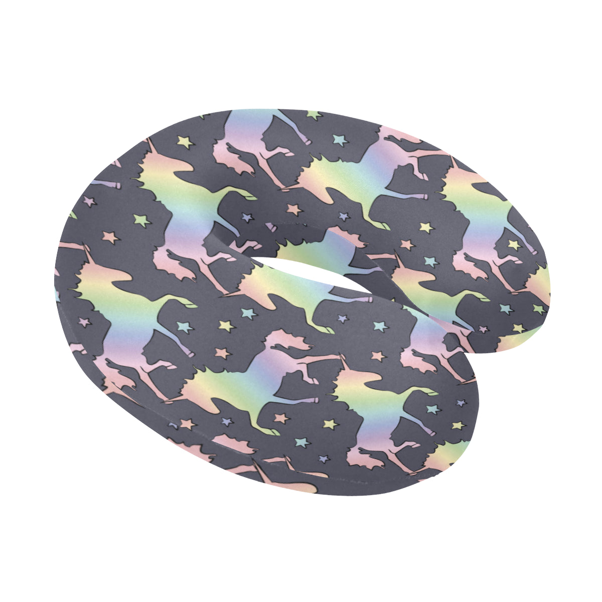 Rainbow Pattern Print Design A05 U-Shaped Travel Neck Pillow