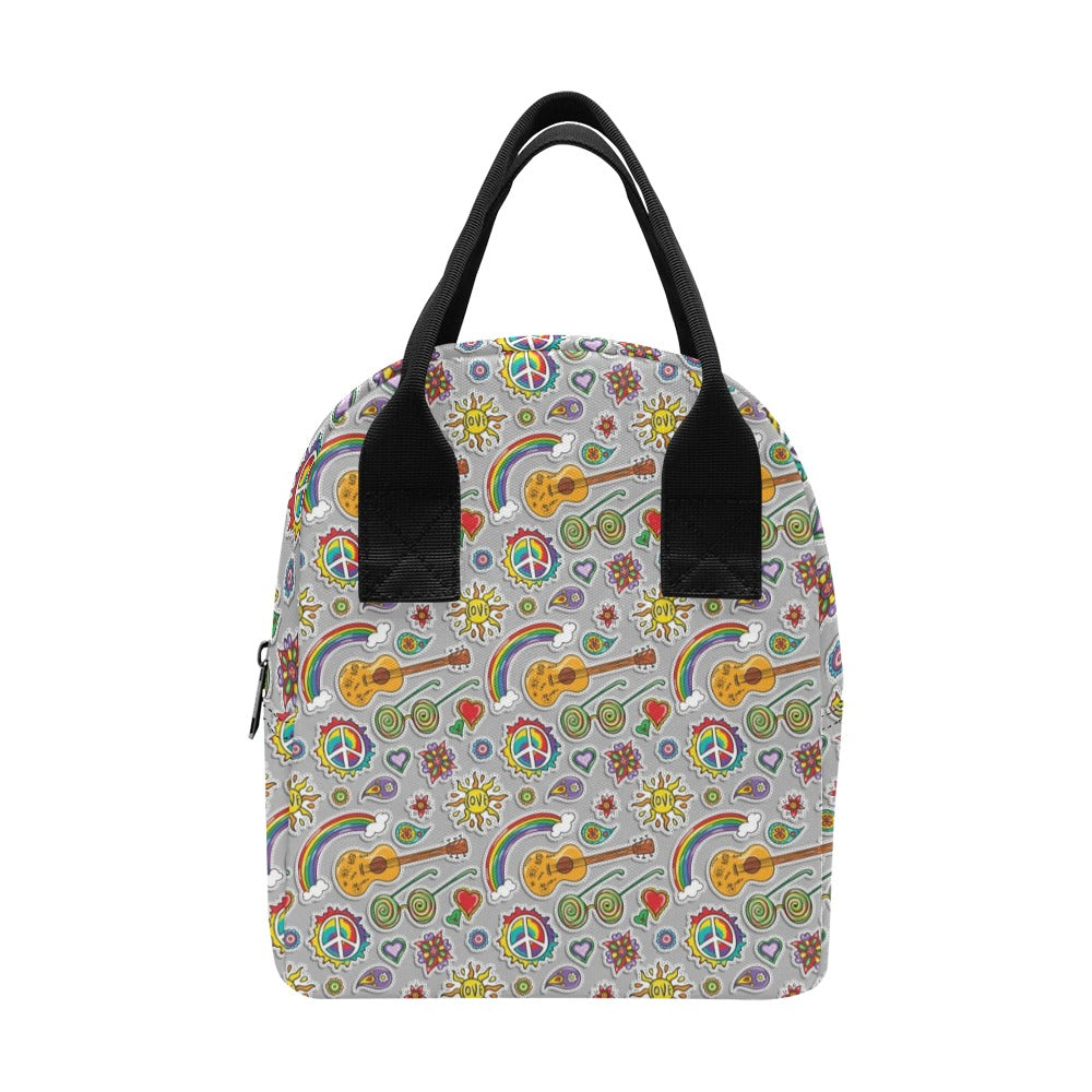 Hippie Print Design LKS306 Insulated Lunch Bag