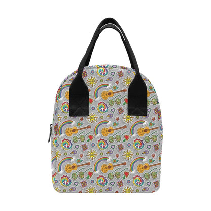 Hippie Print Design LKS306 Insulated Lunch Bag
