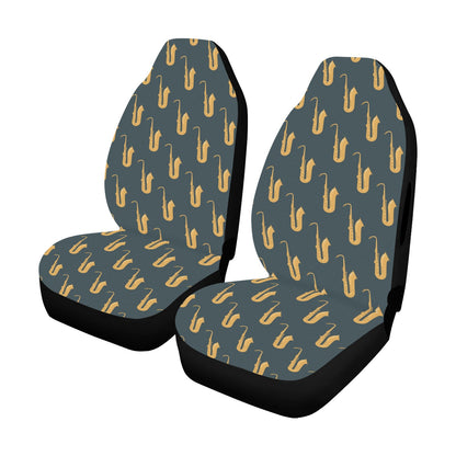 Saxophone Print Design LKS401 Car Seat Covers