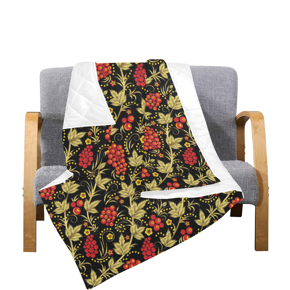 Cranberry Pattern Print Design CB02 Premium Quilt