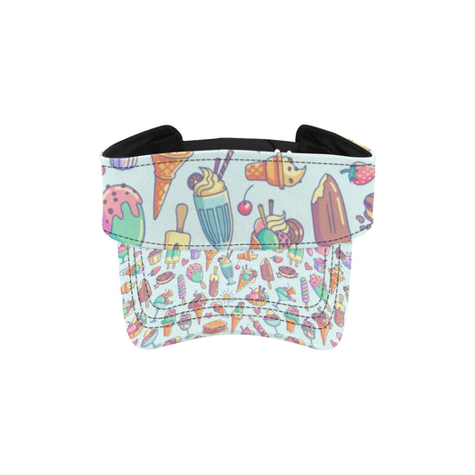 Ice Cream Pattern Print Design IC02 Unisex Sun Visor