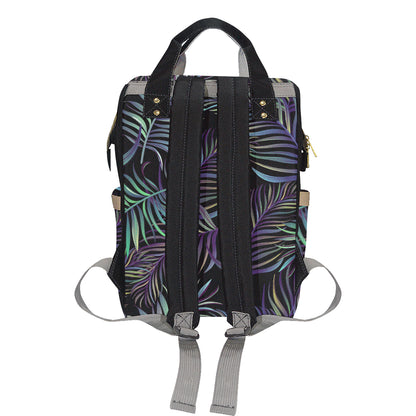 Tropical Palm Leaves Pattern Brightness Diaper Bag Backpack