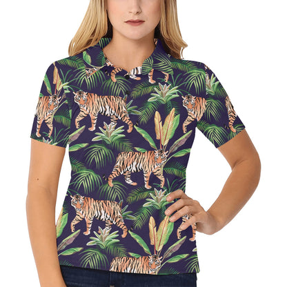 Tiger Jungle Women's Polo Shirt
