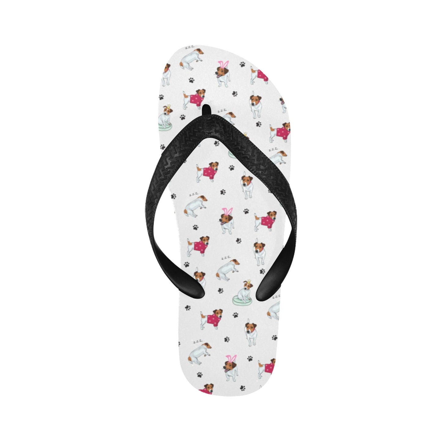 Russell Terriers Print Design LKS308 Flip Flops
