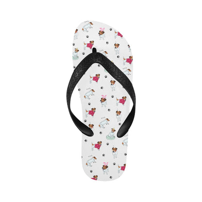 Russell Terriers Print Design LKS308 Flip Flops