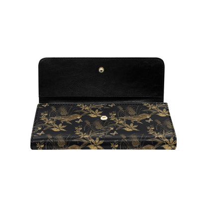 Parakeet Pattern Print Design A05 Women's Trifold Wallet