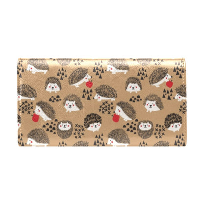 Hedgehog Print Design LKS403 Women's Trifold Wallet