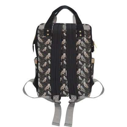 Owl Branch Themed Design Print Diaper Bag Backpack