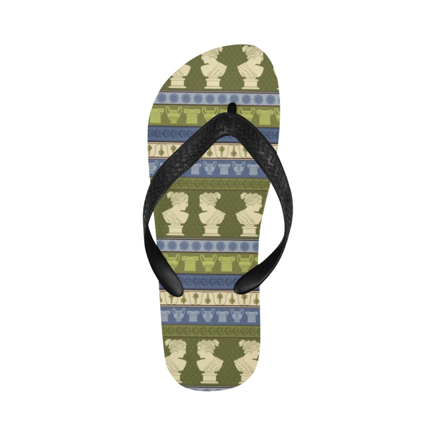 Ancient Greek Statue Print Design LKS301 Flip Flops