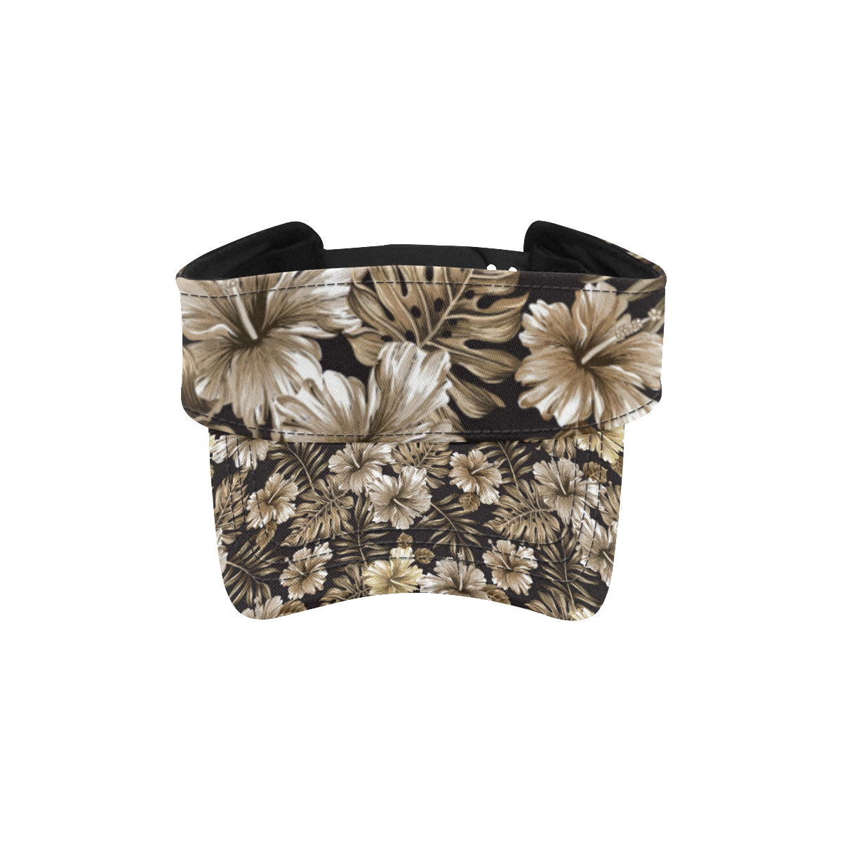 Brown Hibiscus Tropical Unisex Sun Visor