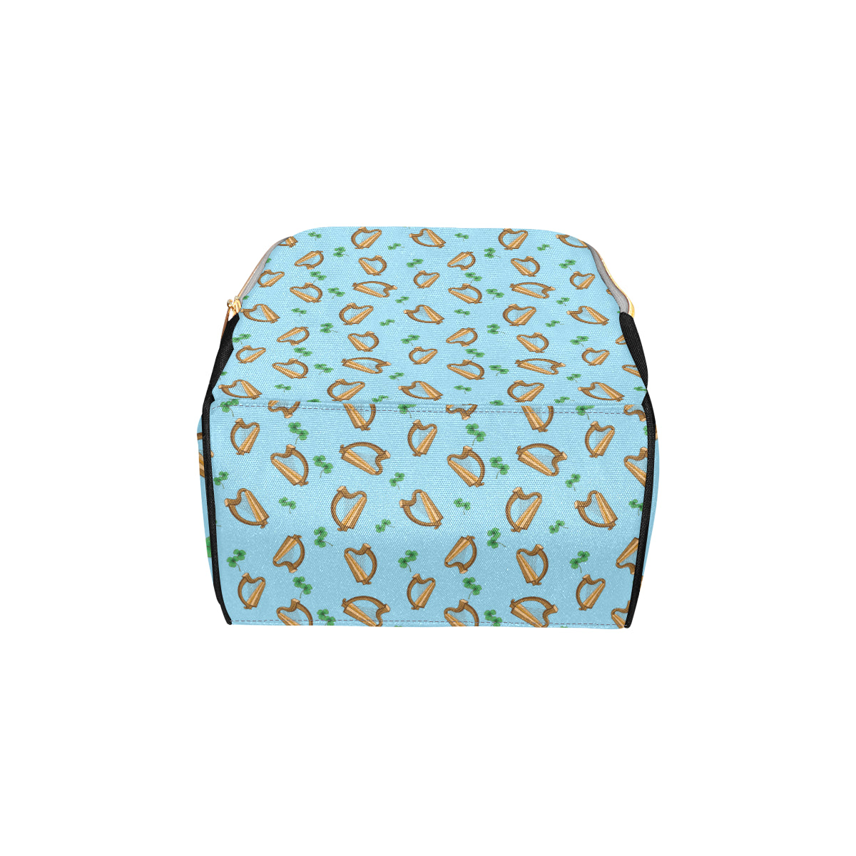 Harp Pattern Print Design 01 Diaper Bag Backpack
