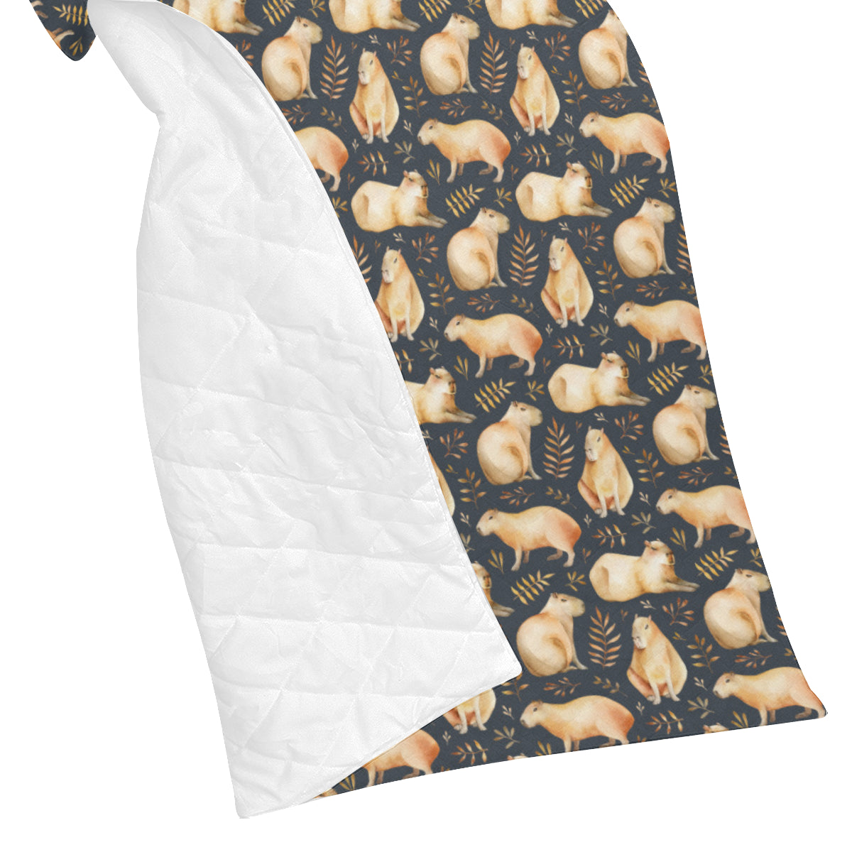 Capybara Pattern Print Design 02 Premium Quilt