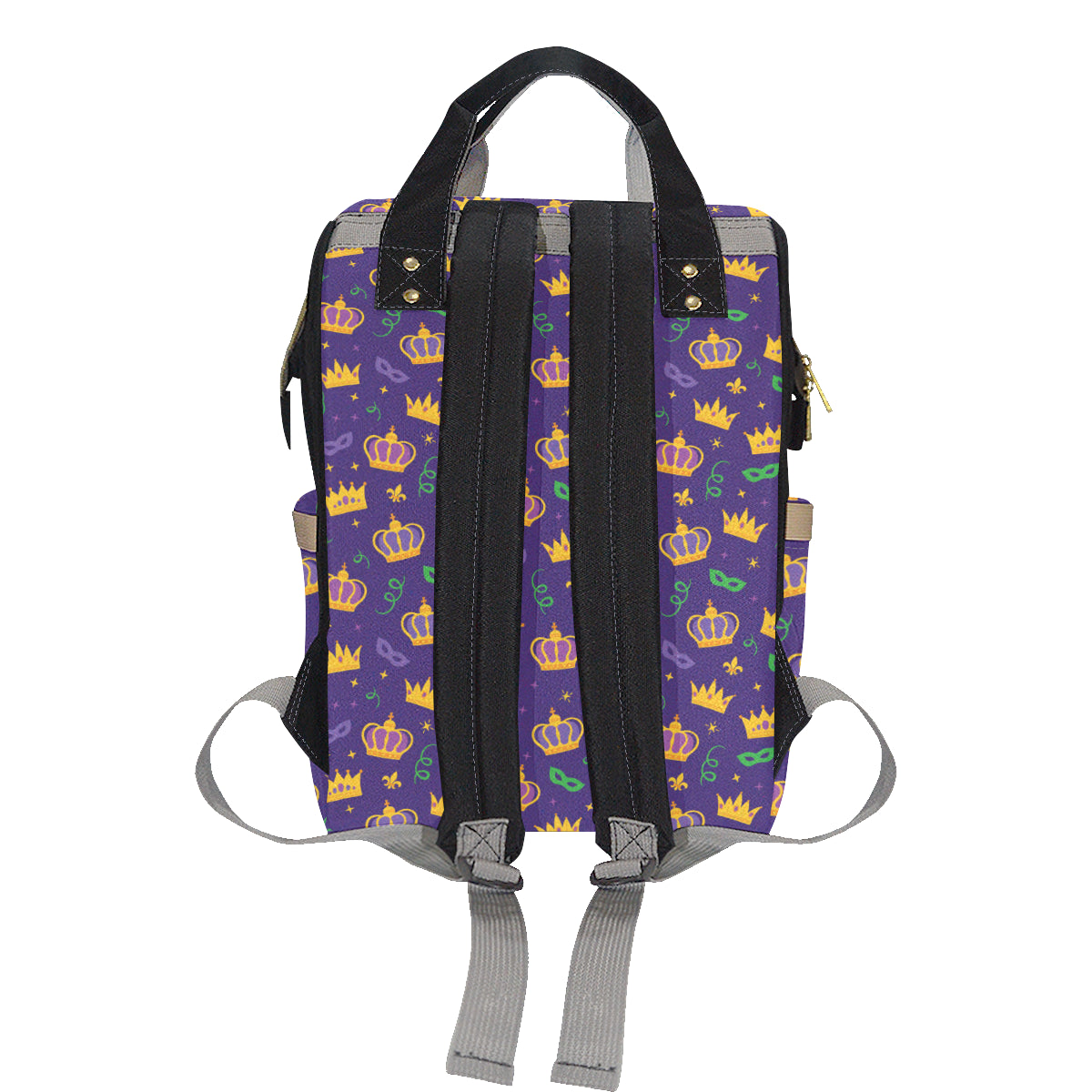 Mardi Gras Pattern Print Design 03 Diaper Bag Backpack