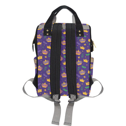 Mardi Gras Pattern Print Design 03 Diaper Bag Backpack