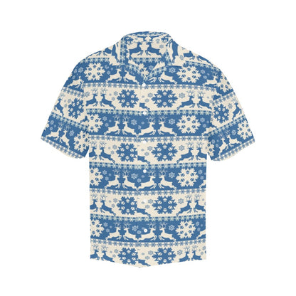 Reindeer Print Design LKS401 Men's Men's Hawaiian Shirt
