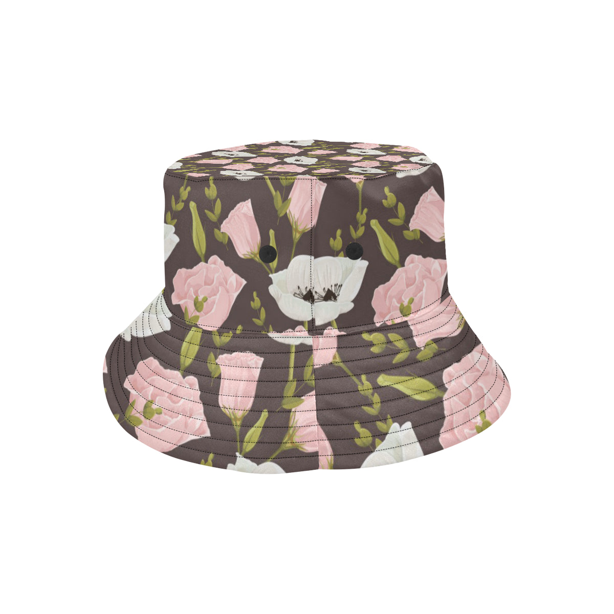 Anemone Pattern Print Design AM011 Unisex Bucket Hat