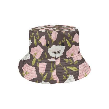 Anemone Pattern Print Design AM011 Unisex Bucket Hat
