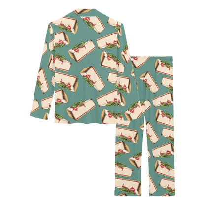 Cheesecake Pattern Print Design CK02 Women's Long Pajama Set