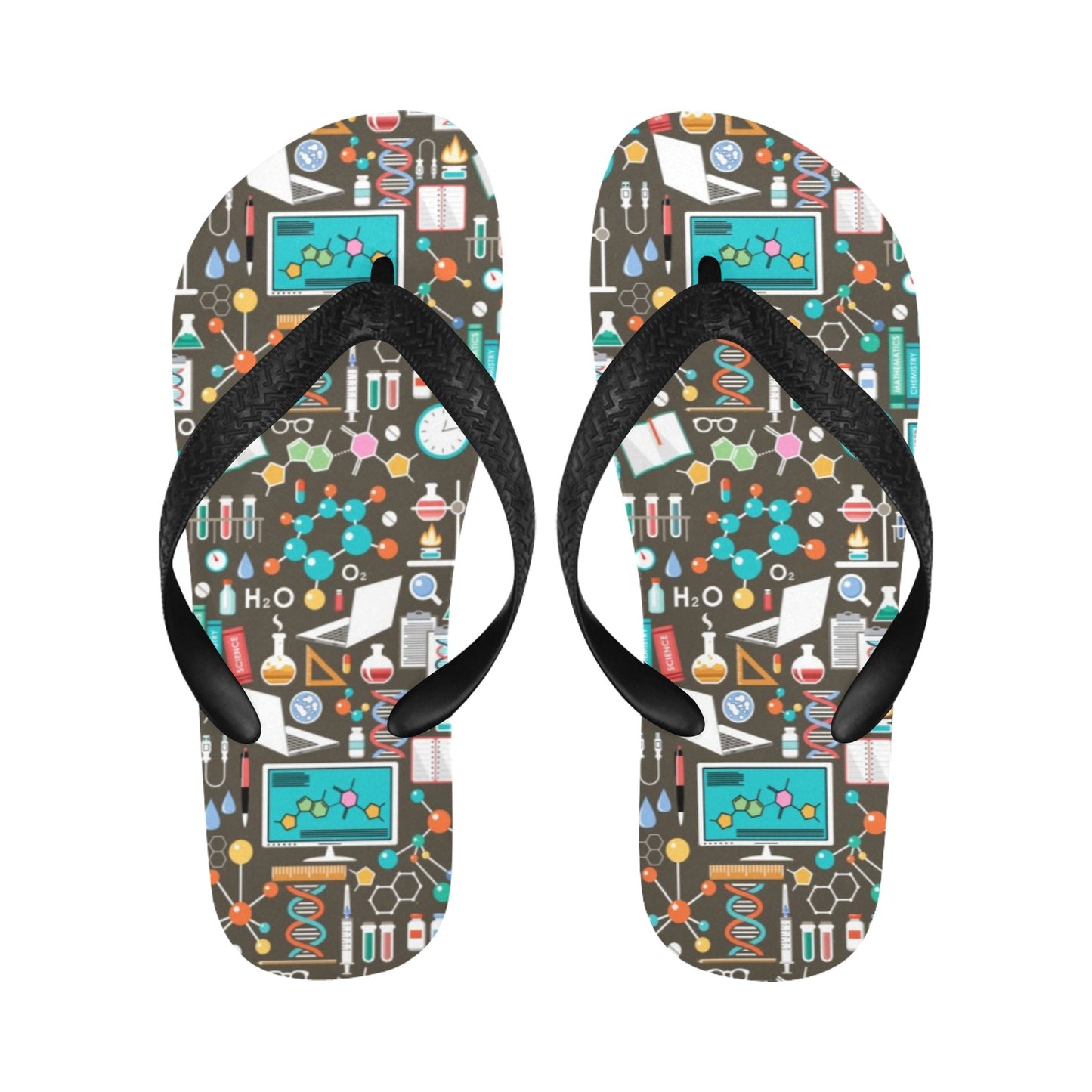 Science Print Design LKS303 Flip Flops