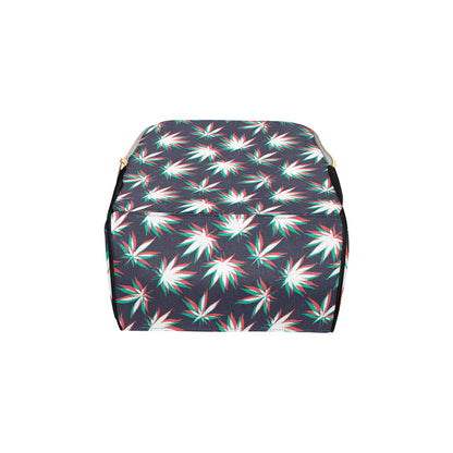 Pot Leaf Pattern Print Design A01 Diaper Bag Backpack