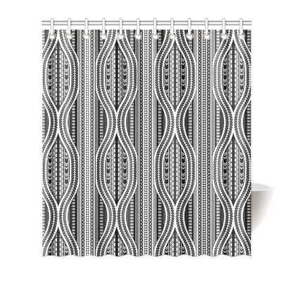 Polynesian Tribal Style Shower Curtain