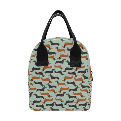 Dachshund Cute Print Pattern Insulated Lunch Bag