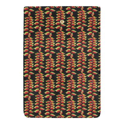 Heliconia Pattern Print Design HL05 Women's Trifold Wallet