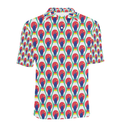Bowling Pattern Print Design 05 Men Polo Shirt