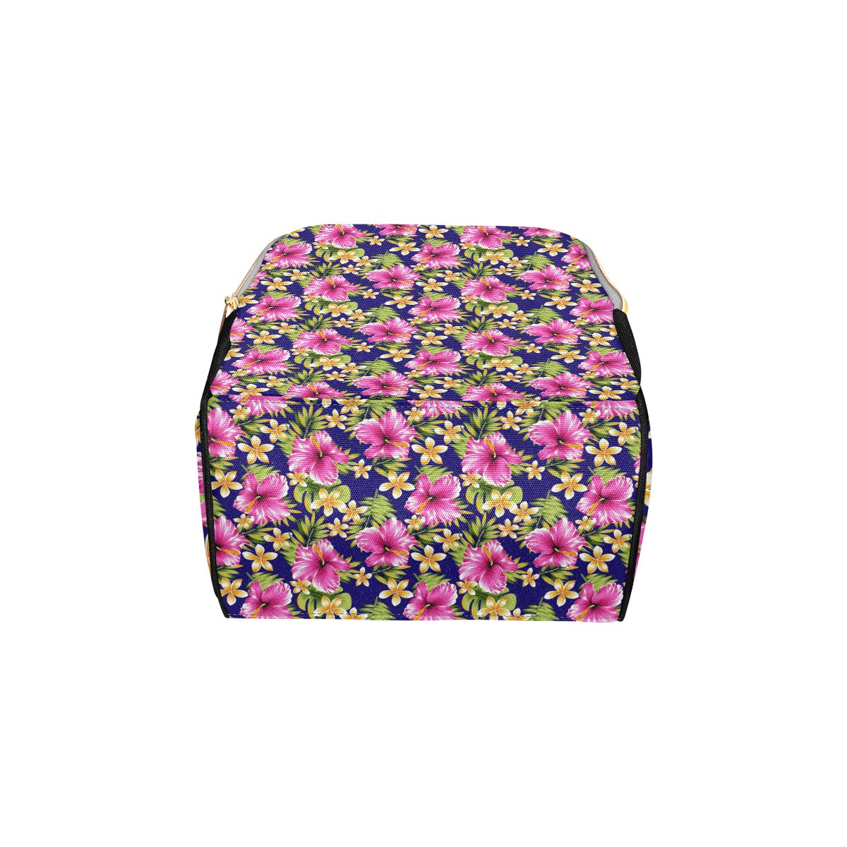 Pink Hibiscus Pattern Print Design HB027 Diaper Bag Backpack