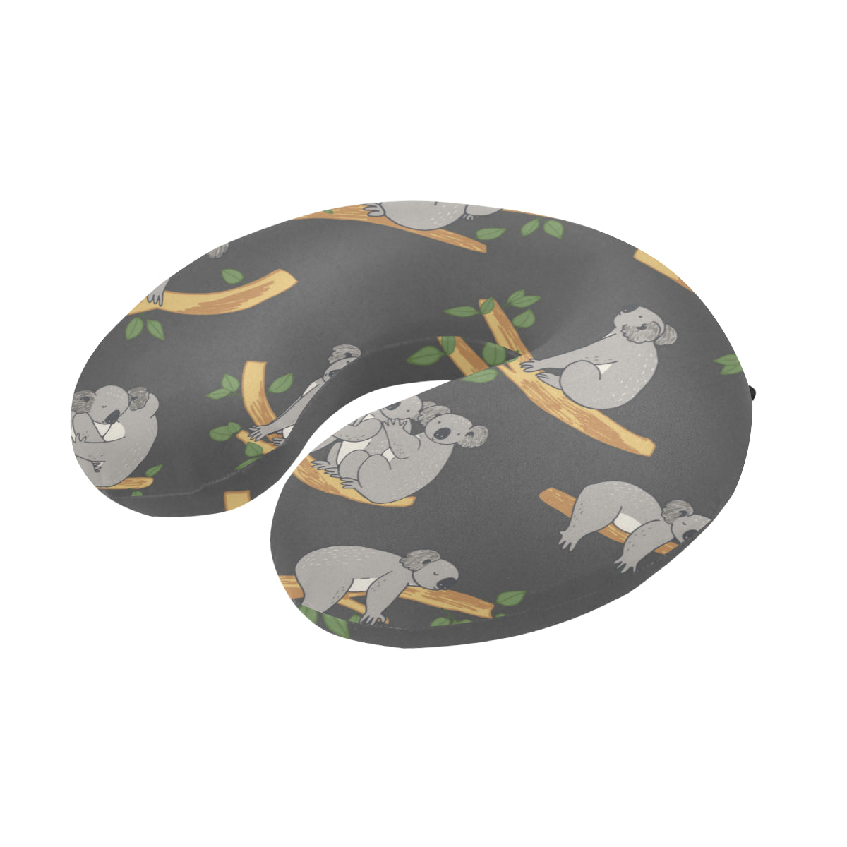 Koala Pattern Print Design 07 U-Shaped Travel Neck Pillow