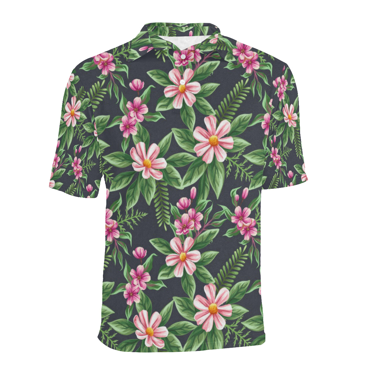 Summer Floral Pattern Print Design SF010 Men Polo Shirt