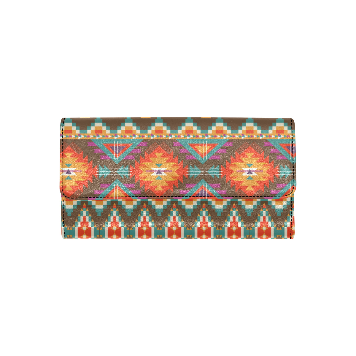 Native Pattern Print Design A01 Women's Trifold Wallet