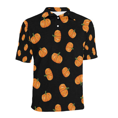 Pumpkin Pattern Print Design A05 Men Polo Shirt