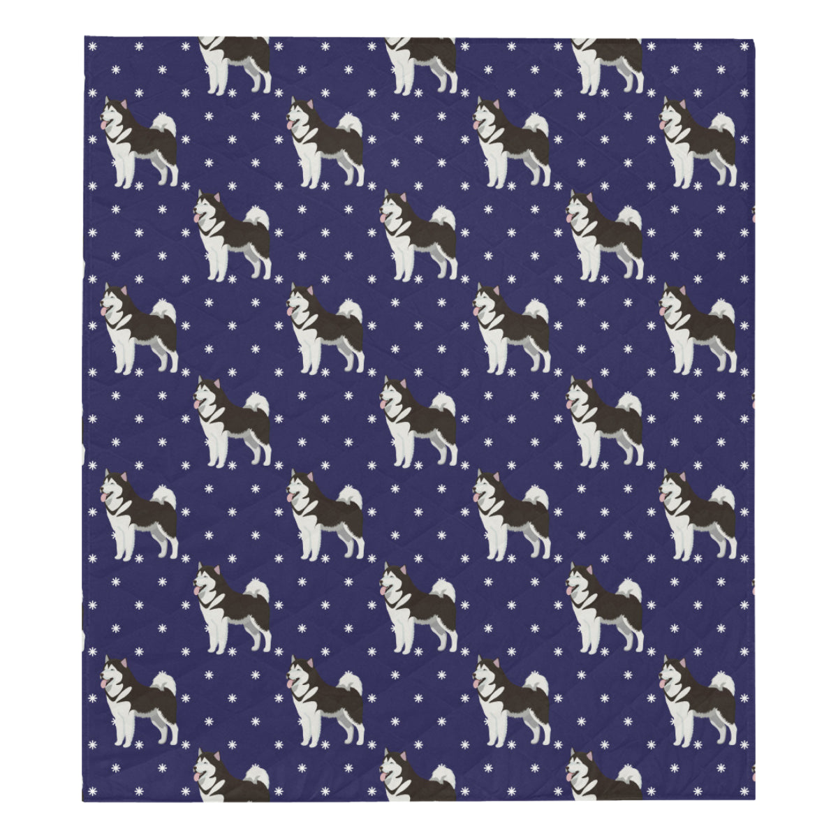 Alaskan Malamute Pattern Print Design 04 Premium Quilt