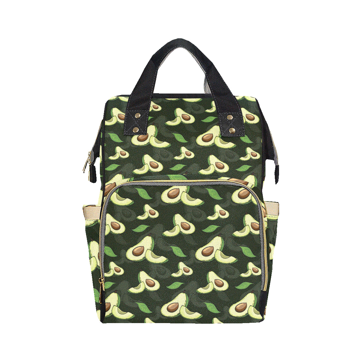 Avocado Pattern Print Design AC07 Diaper Bag Backpack