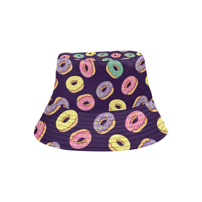 Donut Pattern Print Design DN08 Unisex Bucket Hat