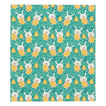 Easter Eggs Pattern Print Design RB02 Premium Quilt