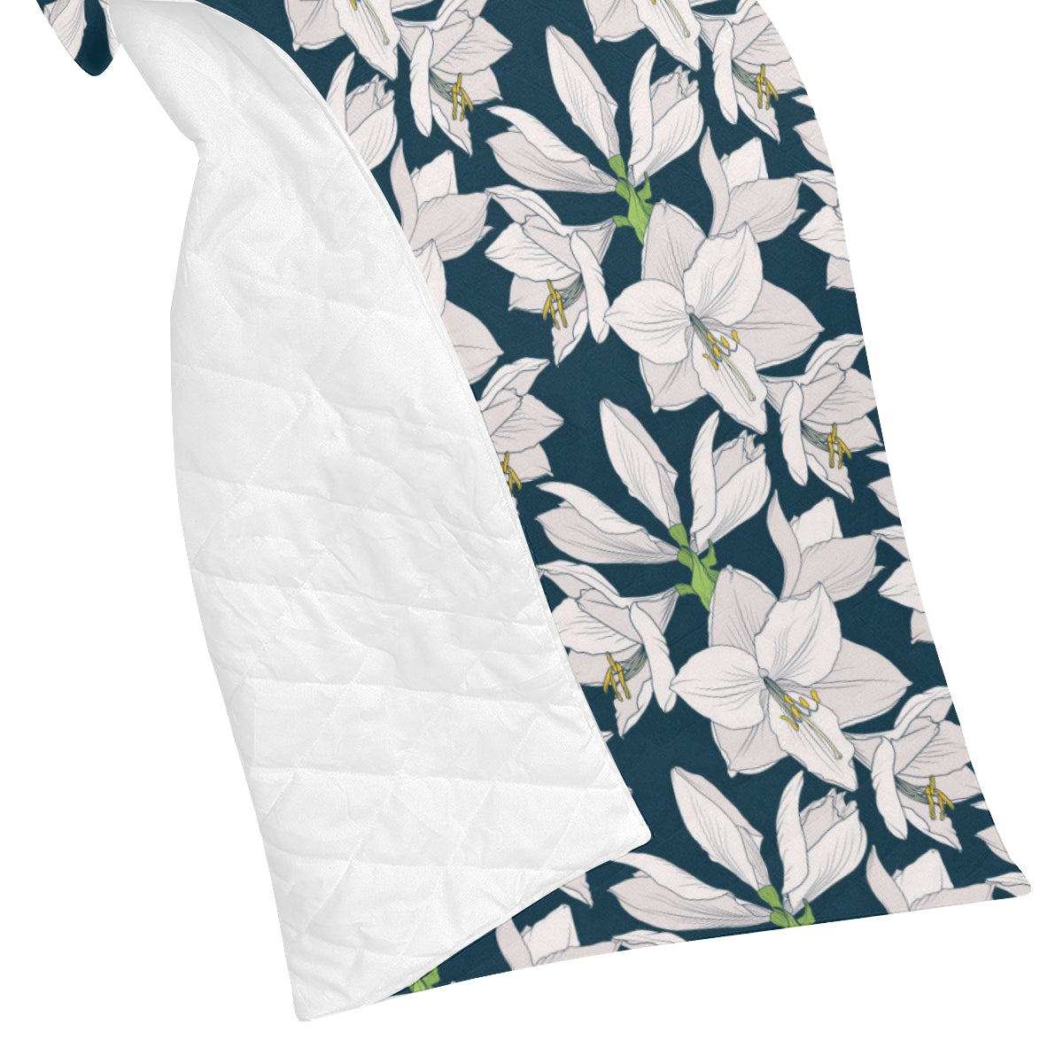 Amaryllis Pattern Print Design 01 Premium Quilt