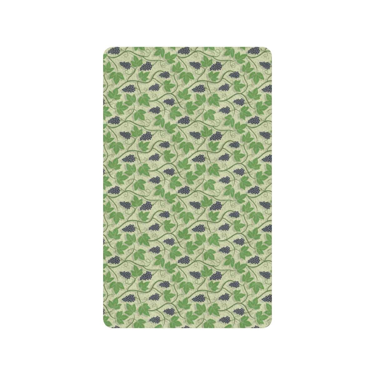 Wine Grape Thmed Print Rubber Doormat