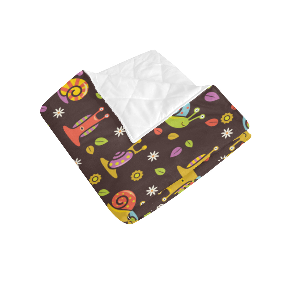 Snail Pattern Print Design 01 Premium Quilt