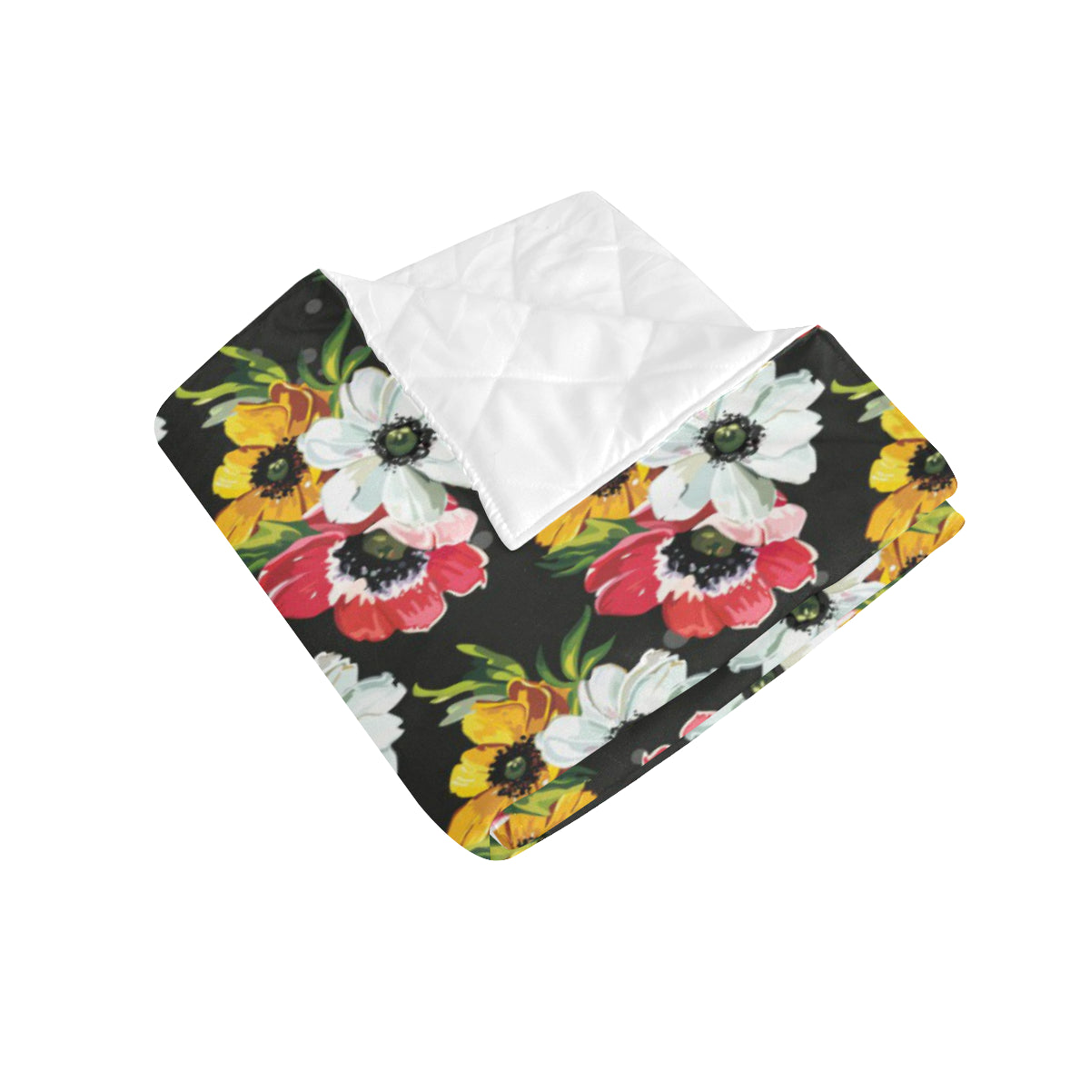 Anemone Pattern Print Design AM07 Premium Quilt