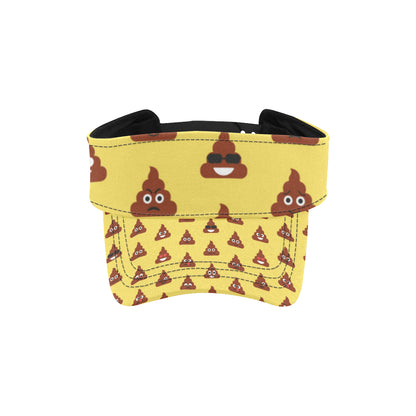 Emoji Poop Print Pattern Unisex Sun Visor