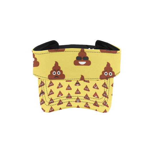 Emoji Poop Print Pattern Unisex Sun Visor