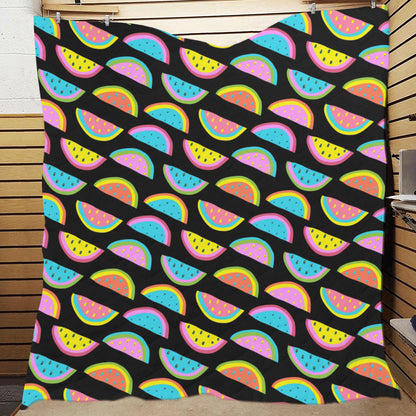 Watermelon Pattern Print Design WM08 Premium Quilt