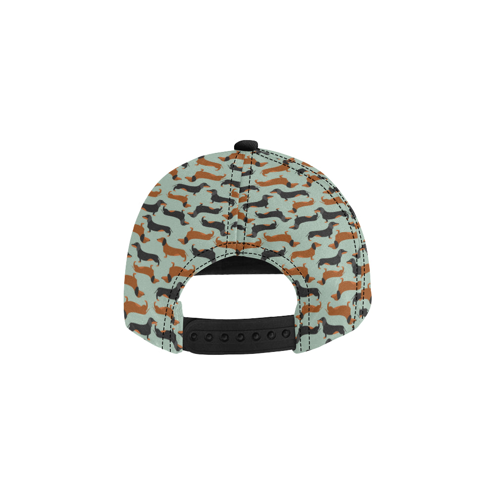 Dachshund Cute Print Pattern Snapback Cap