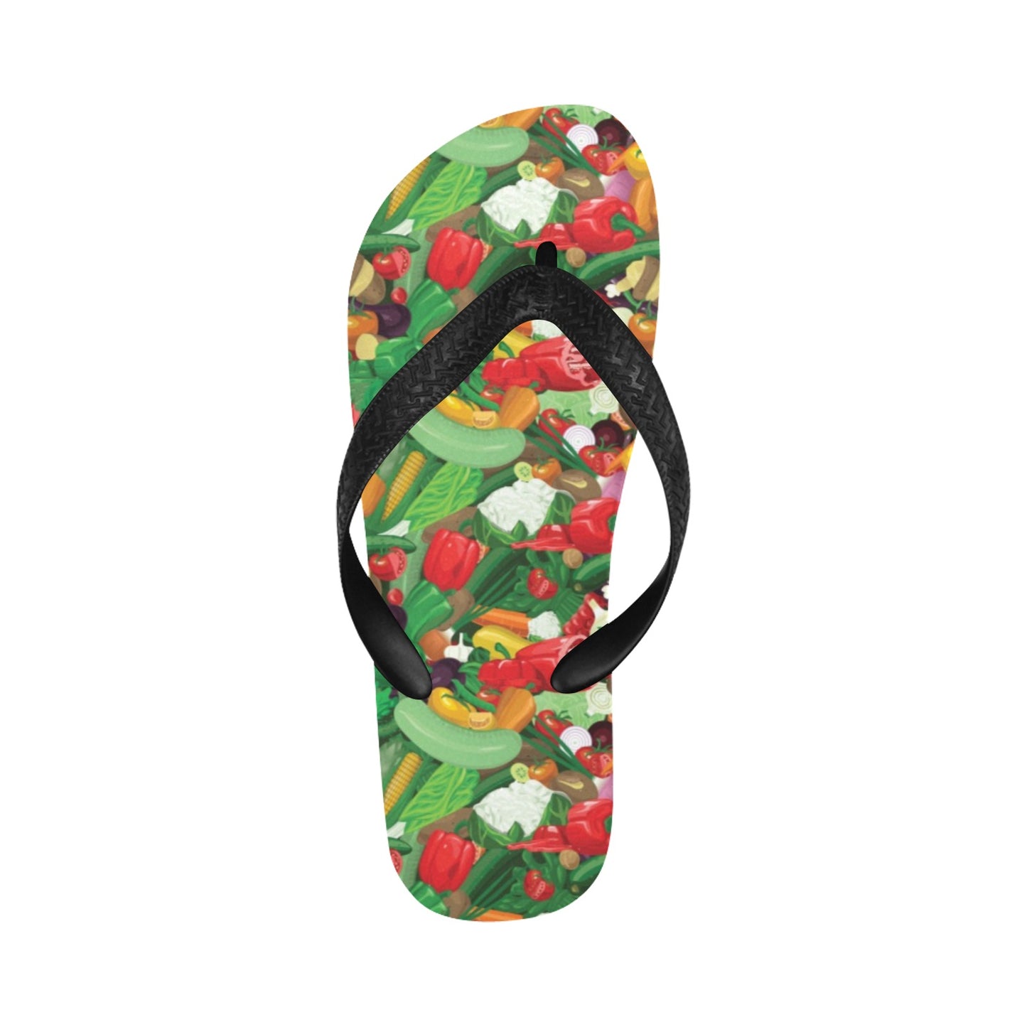 Salad Mix Vegetableprint Design LKS301 Flip Flops