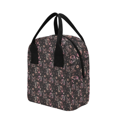 Third Eye Girl Cat Print Design LKS305 Insulated Lunch Bag