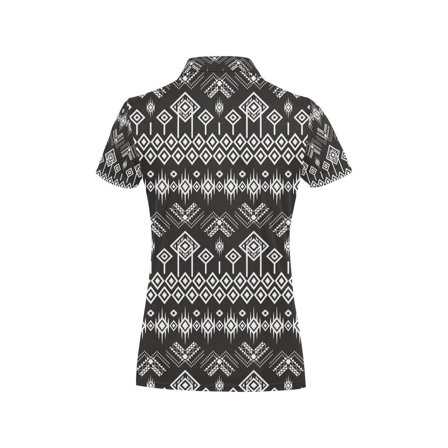 Tribal Pattern Print Design LKS304 Women's Polo Shirt